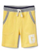 Gap Logo Patch Pull On Shorts - Canary Yellow