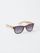 Gap Faux Wood Retro Sunglasses - Viper Brown