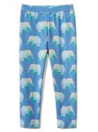Gap Print Stretch Jersey Capris - Elephant
