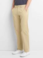 Gap Men Lightweight Straight Fit Performance Khakis - Cargo Khaki