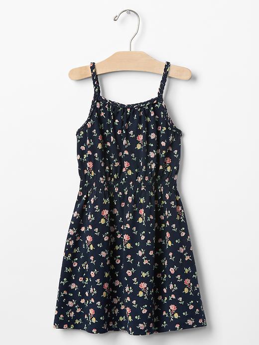 Gap Braided Smock Dress - Mini Blue Floral