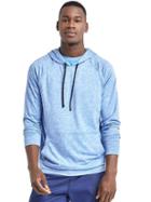 Gap Men Brushed Tech Jersey Hoodie - Blue Heather