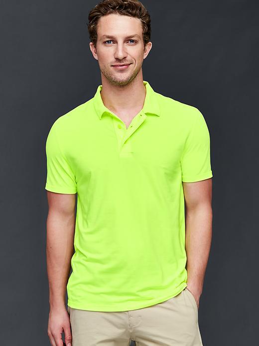 Gap Men Gapfit Breathe Polo - Active Yellow