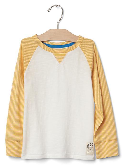 Gap Long Sleeve Baseball Tee - Starlight Gold