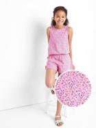 Gap Print Keyhole Romper - Ditsy Print