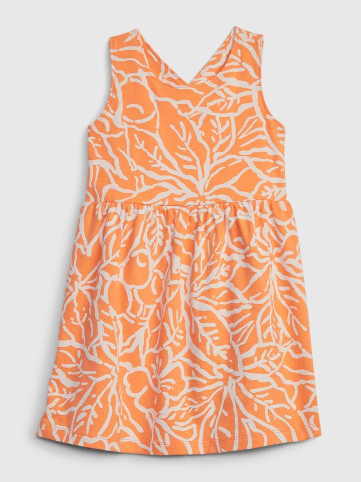 Toddler Organic Cotton Crossback Skater Dress