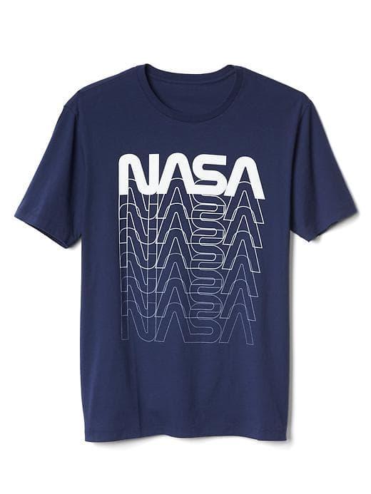 Gap Men Short Sleeve Graphic Tee - Nasa Ombre