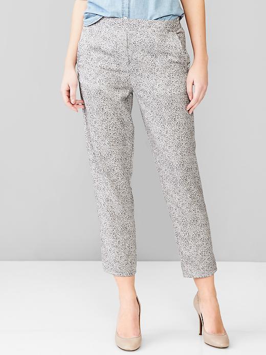 Gap Women Printed Tencel Jogger Pants - Gray Print