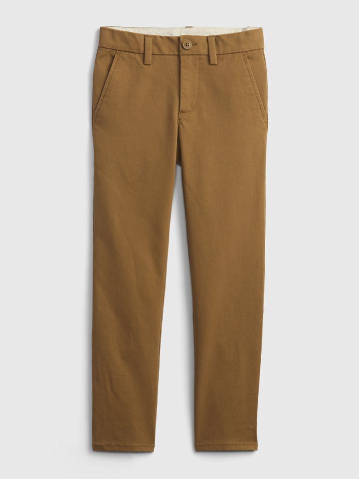 Kids Uniform Skinny Khakis With Gap Shield