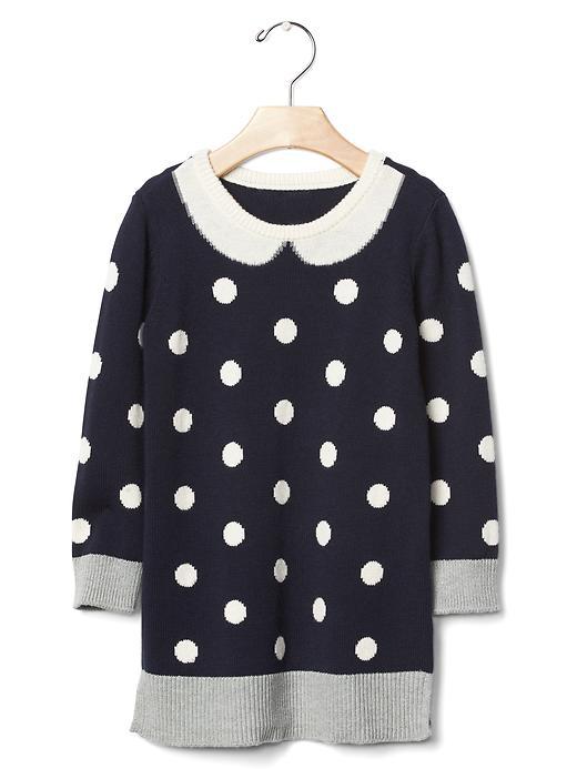 Gap Intarsia Collar Sweater Dress - Blue Galaxy