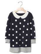 Gap Intarsia Collar Sweater Dress - Blue Galaxy
