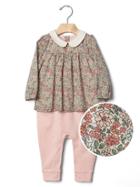 Gap Floral 2 In 1 Layer One Piece - Pink Heather