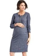 Gap Women Softspun Knit Henley Dress - True Indigo