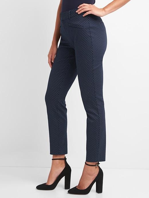 Gap Curvy Skinny Ankle Pants - Navy Dot