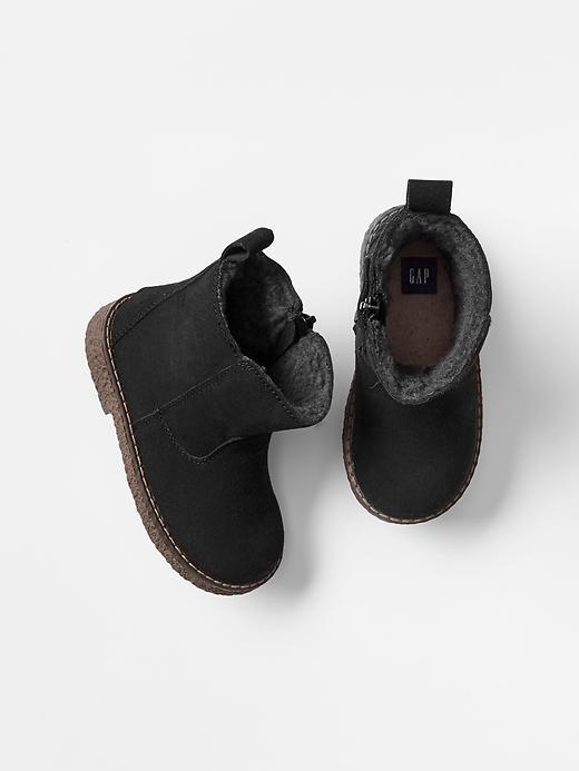 Gap Sherpa Chelsea Boots - True Black