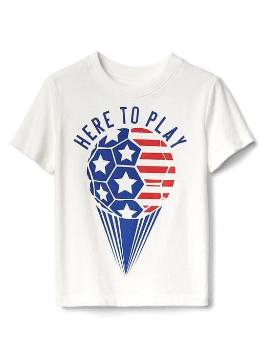 Gap Graphic Short Sleeve Tee - New Off White Opt3