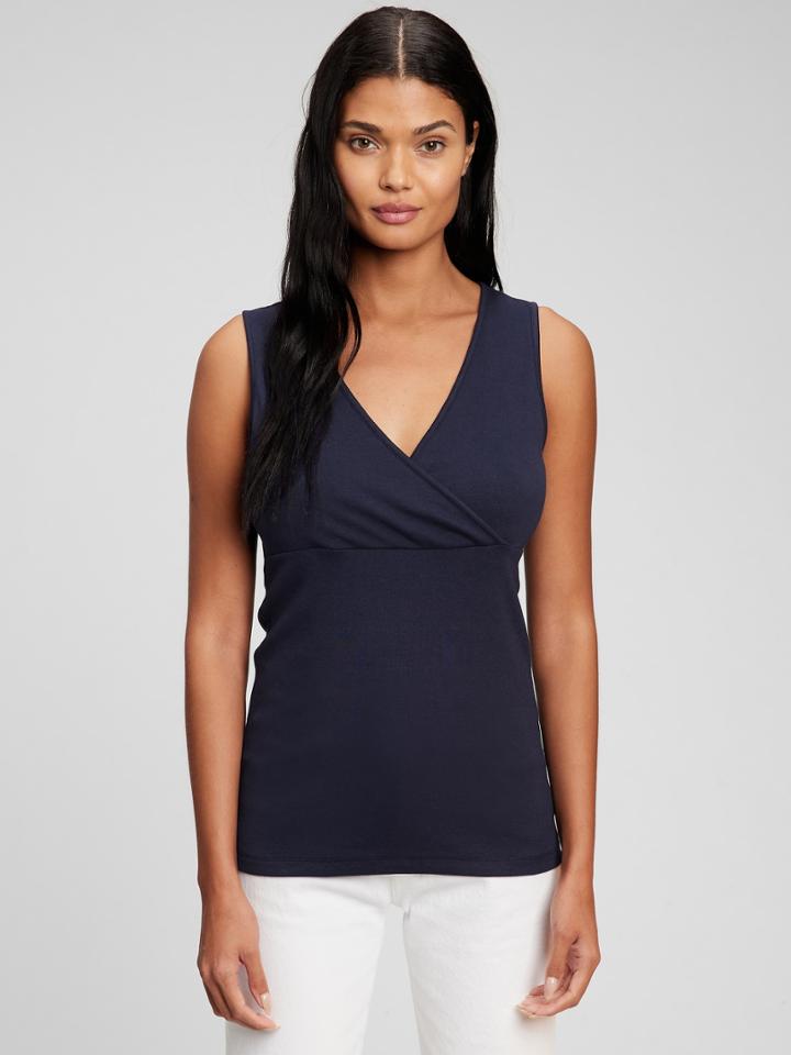 Maternity Organic Cotton V-neck Nursing Tank Top