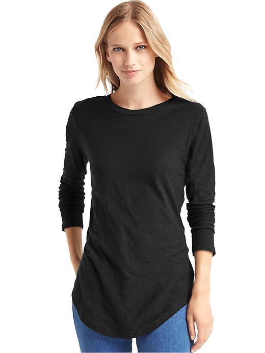 Gap Solid Slub Tunic - True Black