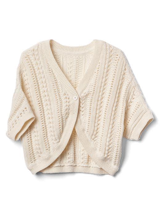 Gap Open Stitch Cocoon Cardigan - Ivory Frost