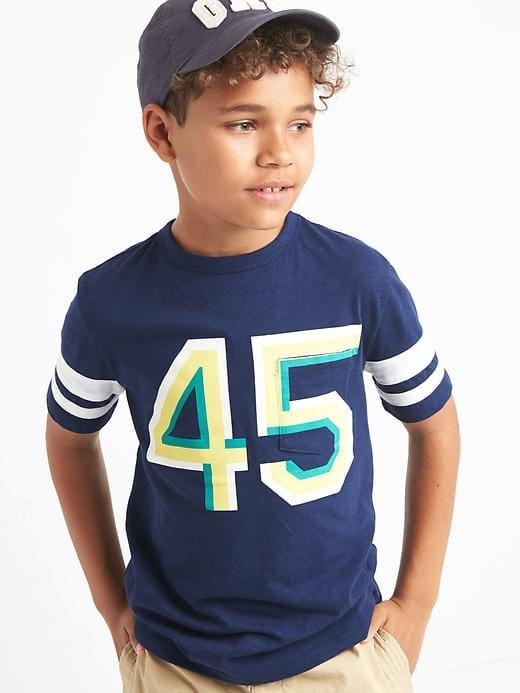 Gap Graphic Pocket Slub Tee - Elysian Blue