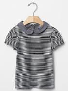 Gap Stripe Round Collar Top - New Off White