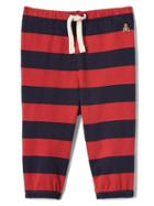 Gap Striped Jersey Pants - Navy Red Stripe