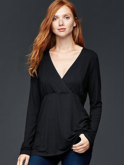 Gap Women Supersoft Nursing Sleep Top - True Black
