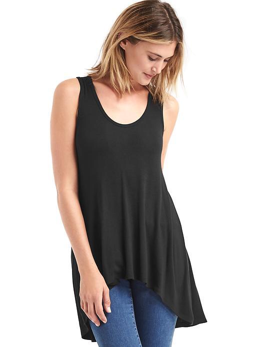 Gap Ribbed Modal Swing Tank - True Black