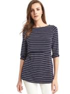 Gap Stripe Layer Nursing Tee - Navy/white Stripe