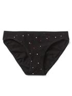 Gap Women Stretch Cotton Low Rise Bikini - Sprinkle Dots Black