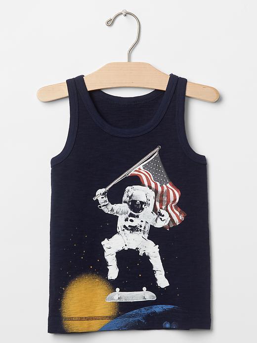 Gap Americana Graphic Tank - True Indigo