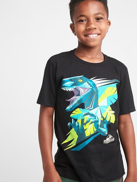 Gap Jurassic Dinosaur Graphic Tee - Solid Black