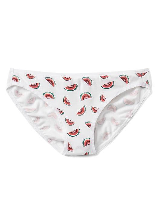 Gap Women Stretch Cotton Low Rise Bikini - Watermelon White