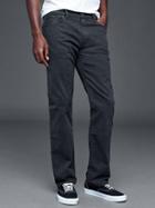 Gap Men 1969 Stretch Straight Fit Broken Twill Jeans - Soft Black
