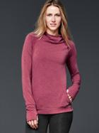 Gap Women Gapfit Breathe Heathered Hoodie - Garnet