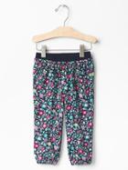 Gap Floral Print Joggers - Blue Floral