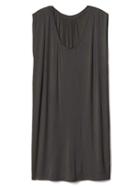 Gap Women Drapey Sleeveless Scoop Neck Dress - Flint Grey