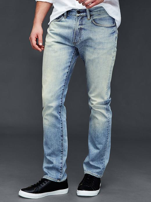 Gap Men Stretch 1969 Slim Fit Jeans - Light Tint