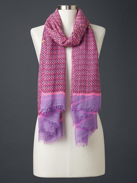 Gap Women Mix Pattern Scarf - Maiden Pink