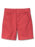 Gap Flat Front Twill Shorts - Totem Red
