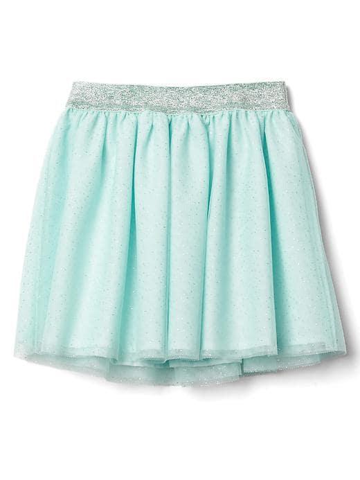 Gap Shimmer Neon Tulle Skirt - Mint Green