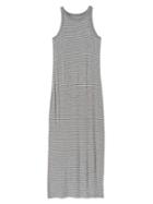 Gap Women Rib Knit Racerback Maxi Dress - Grey Stripe