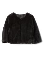 Gap Faux Fur Bolero - True Black