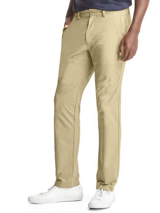 Gap Performance Slim Fit Khakis - Cargo Khaki