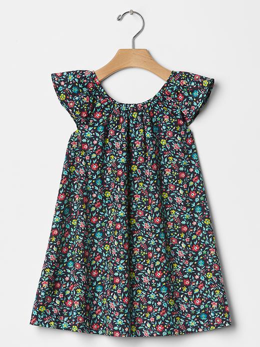 Gap Floral Flutter Shift Dress - Navy Floral