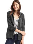 Gap Women Slouchy Zip Hoodie - True Black