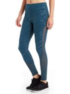 Gap Women Gapfit Blackout Gfast High Rise Mesh Leggings - Liquid Hi Shine Blue