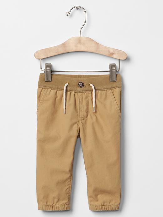 Gap Pull On Button Pants - Khaki