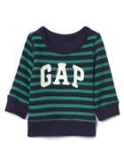 Gap Logo Stripe Terry Sweatshirt - Green