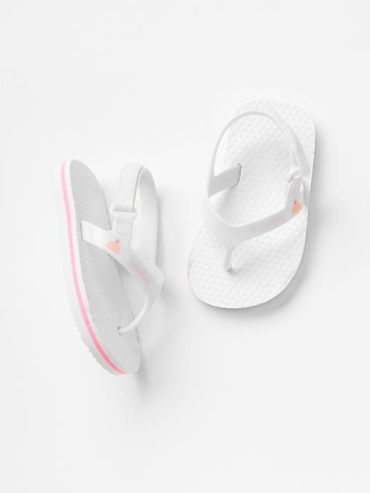 Gap Flip Flop Sandals - Optic White